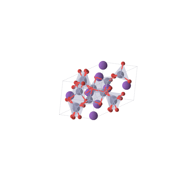 Crystal structure of K2Zn3O4 (monoclinic, C2/c (No. 15))