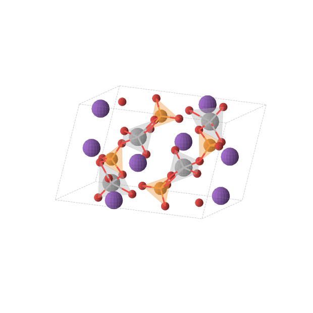 Crystal structure of K2O6PV (monoclinic, P21/c (No. 14))