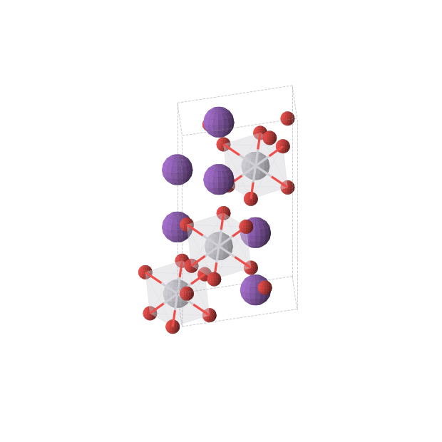 Crystal structure of K2PtO6 (trigonal, R-3 (No. 148))