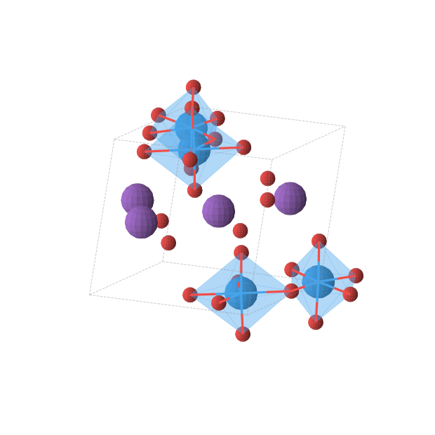 Crystal structure of K4O14U4 (monoclinic, P21 (No. 4))
