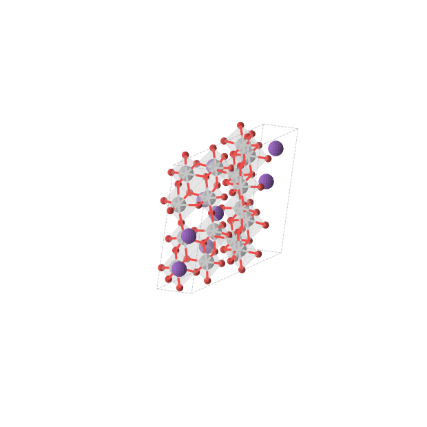Crystal structure of K2Ti4O9 (monoclinic, C2/m (No. 12))