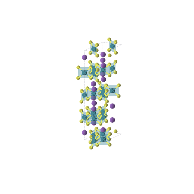 Crystal structure of K2Pd3S4 (orthorhombic, Fddd (No. 70))