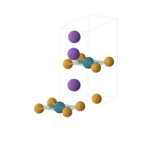 Crystal structure of K2PdSe2 (orthorhombic, Immm (No. 71))