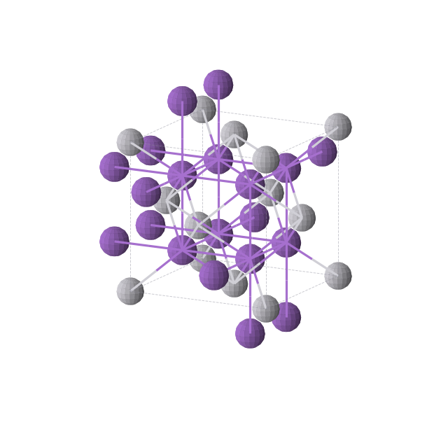Crystal structure of K4Pt2 (cubic, Fm-3m (No. 225))