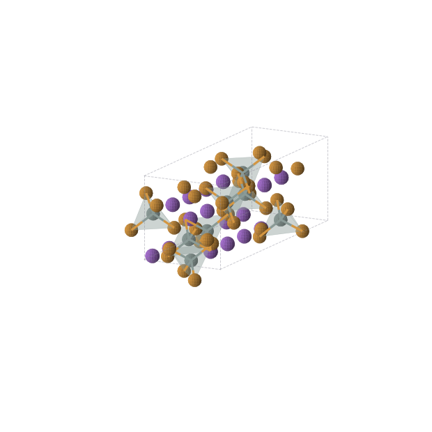 Crystal structure of K8Sn4Te12 (orthorhombic, Cmce (No. 64))