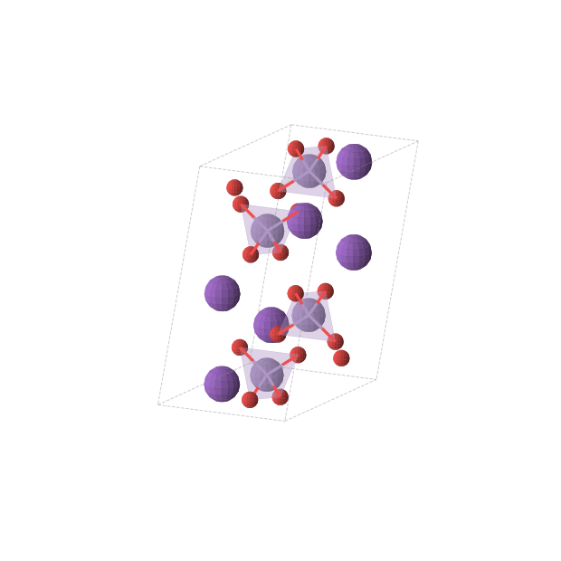 Crystal structure of K3Mn2O8 (monoclinic, P21/m (No. 11))
