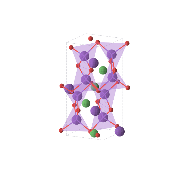 Crystal structure of K3NiO2 (orthorhombic, Cmcm (No. 63))