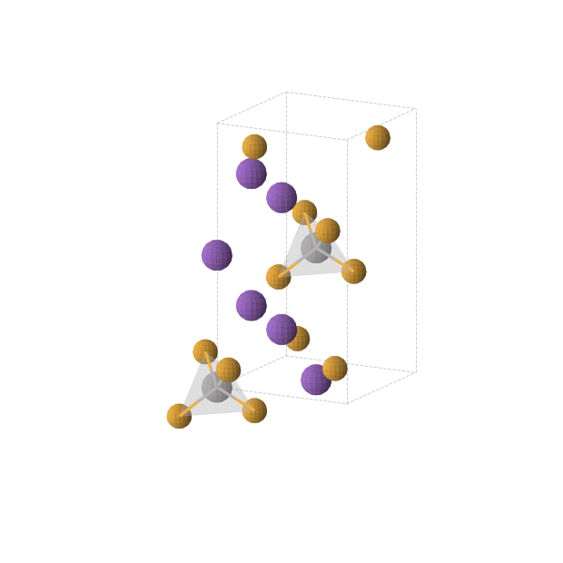 Crystal structure of K3Se4V (tetragonal, I-42m (No. 121))