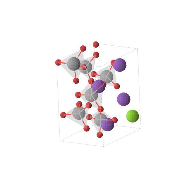 Crystal structure of K4MgV6O16 (triclinic, P1 (No. 1))