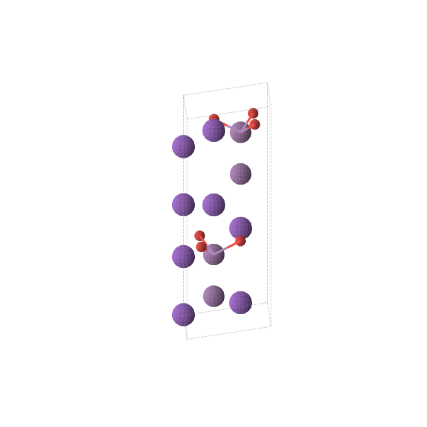 Crystal structure of K4Sb2O3 (hexagonal, P63mc (No. 186))