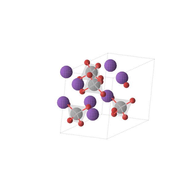 Crystal structure of K4V2O7 (monoclinic, C2/m (No. 12))