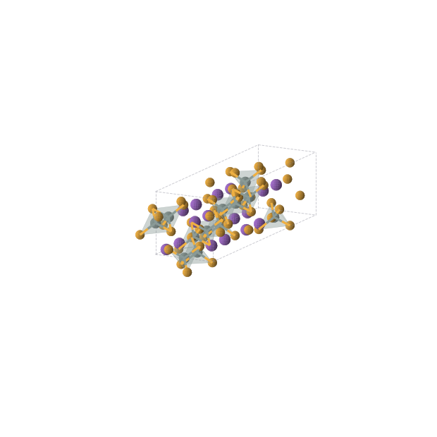 Crystal structure of K4Sn3Se8 (orthorhombic, Ccce (No. 68))