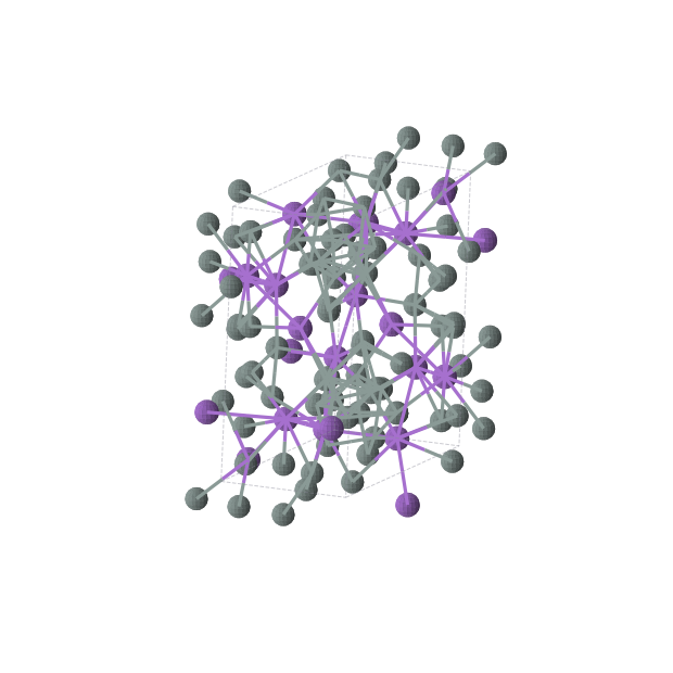 Crystal structure of K16Sn36 (monoclinic, P21/c (No. 14))