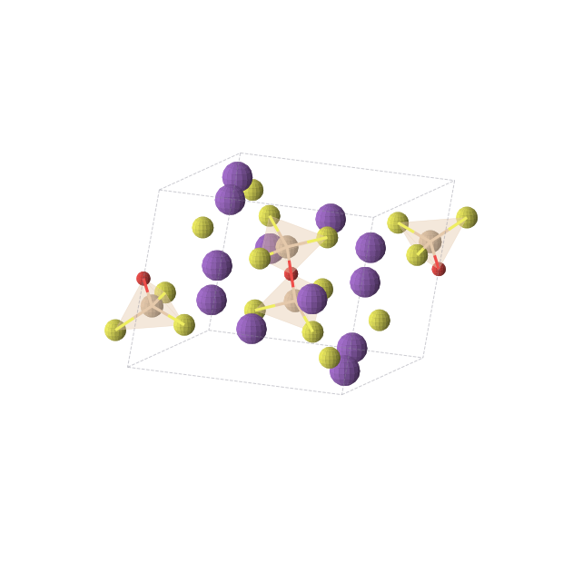 Crystal structure of K12O2S12Si4 (monoclinic, P21/c (No. 14))