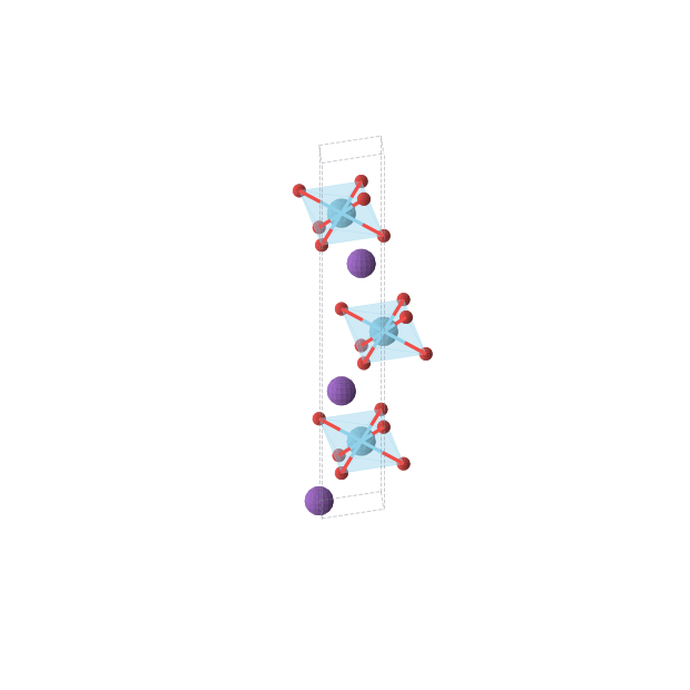 Crystal structure of KLaO2 (trigonal, R-3m (No. 166))