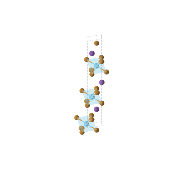 Crystal structure of KLaTe2 (trigonal, R-3m (No. 166))