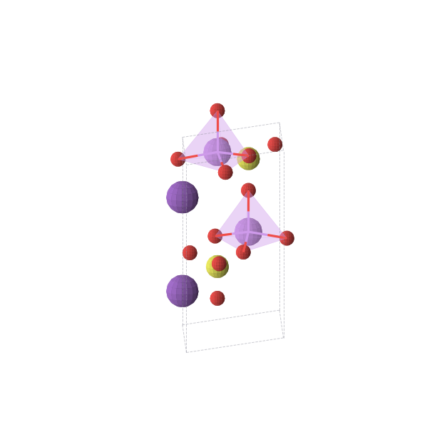 Crystal structure of K2Li2O8S2 (trigonal, P31c (No. 159))