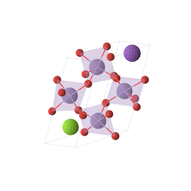 Crystal structure of KMgMn4O8 (triclinic, P1 (No. 1))