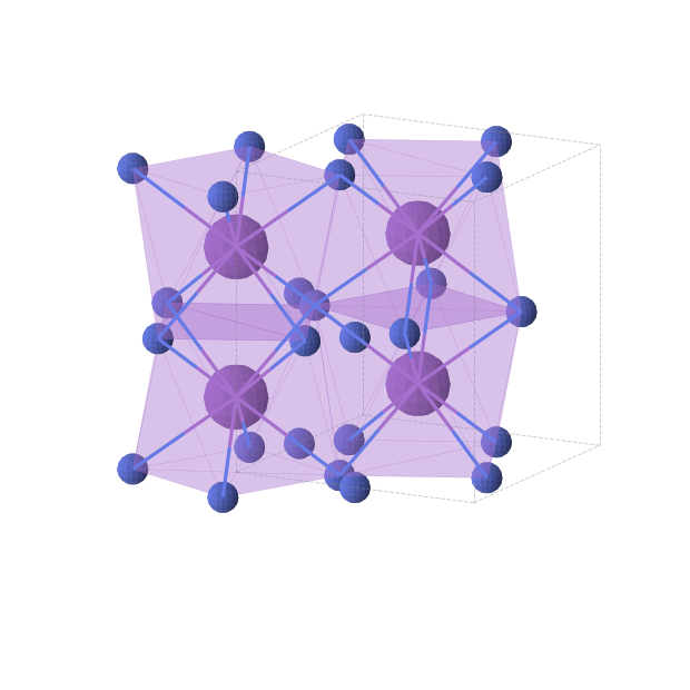 Crystal structure of KN3 (tetragonal, I4/mcm (No. 140))
