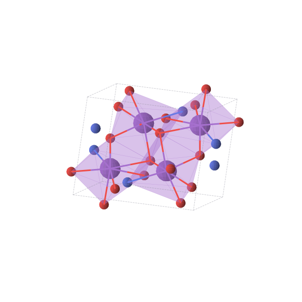 Crystal structure of KNO2 (monoclinic, P21/c (No. 14))