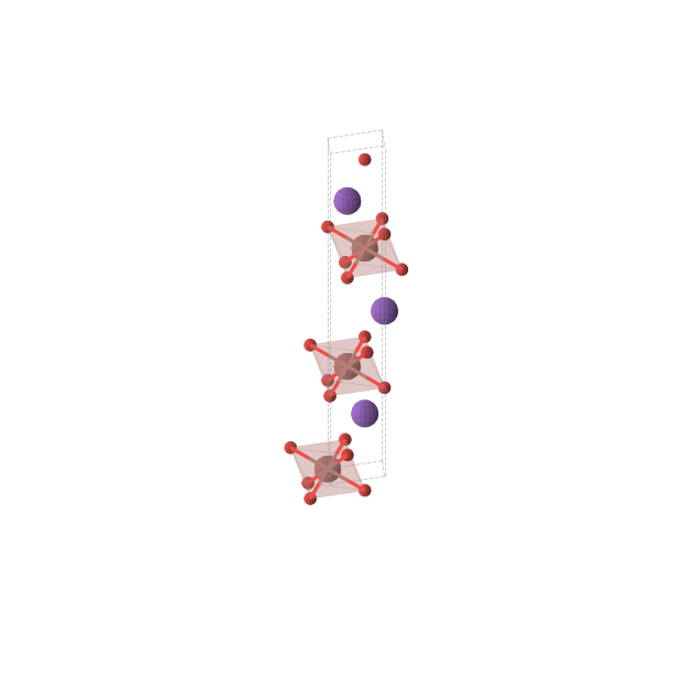 Crystal structure of KO2Tl (trigonal, R-3m (No. 166))