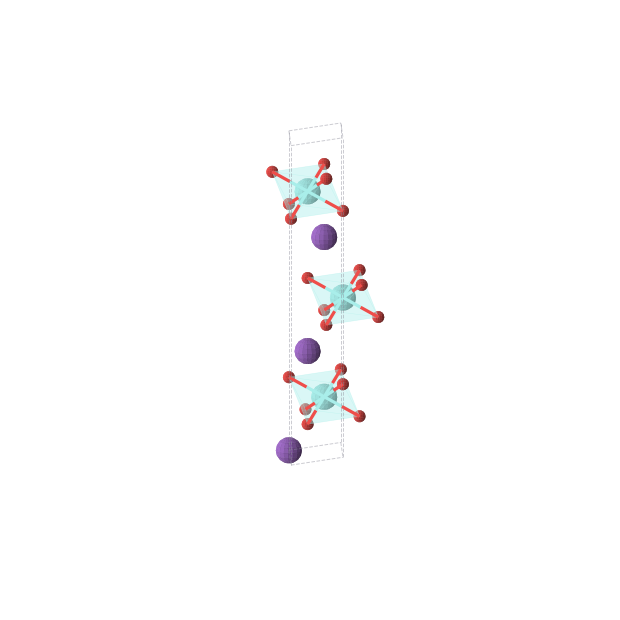 Crystal structure of KYO2 (trigonal, R-3m (No. 166))