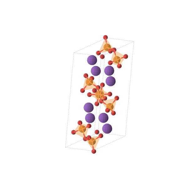 Crystal structure of KPO3 (monoclinic, P21/c (No. 14))