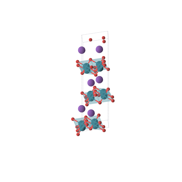 Crystal structure of KPd2O3 (trigonal, R-3m (No. 166))