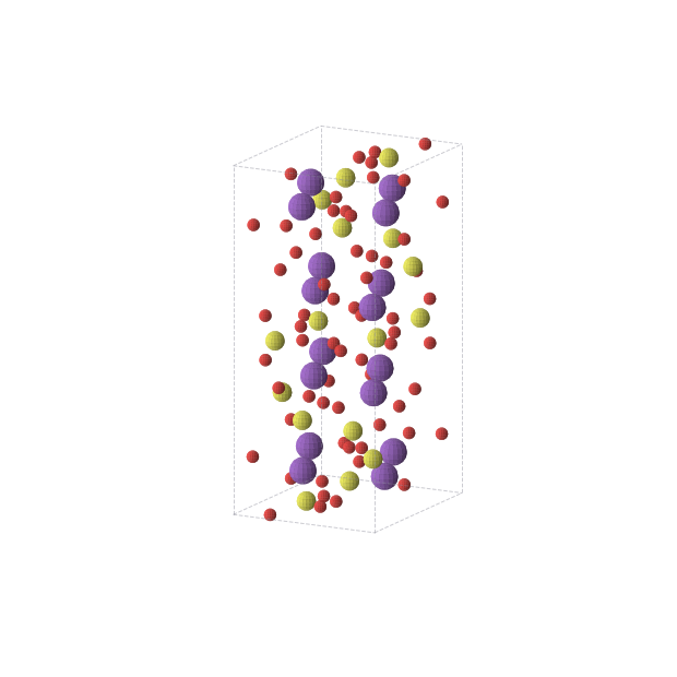 Crystal structure of KSO4 (orthorhombic, Pbca (No. 61))
