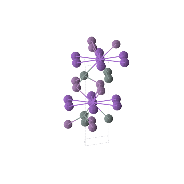 Crystal structure of KSnSb (hexagonal, P63mc (No. 186))