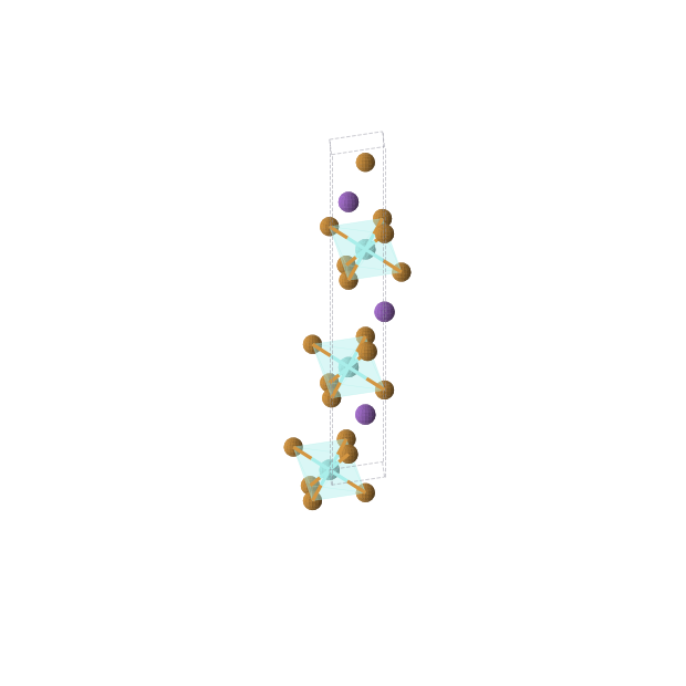 Crystal structure of K1Te2Y1 (trigonal, R-3m (No. 166))