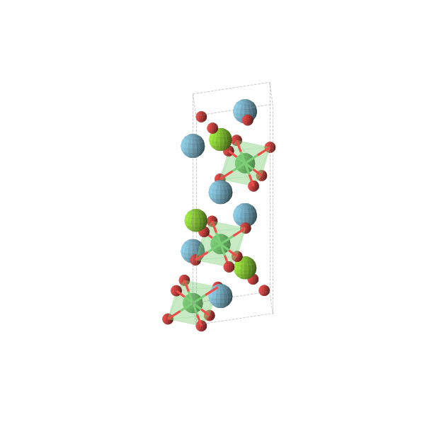 Crystal structure of La2MgNiO6 (trigonal, R-3 (No. 148))