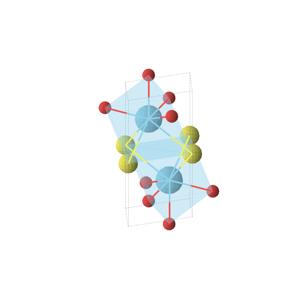 Crystal structure of La2SO2 (trigonal, P-3m1 (No. 164))