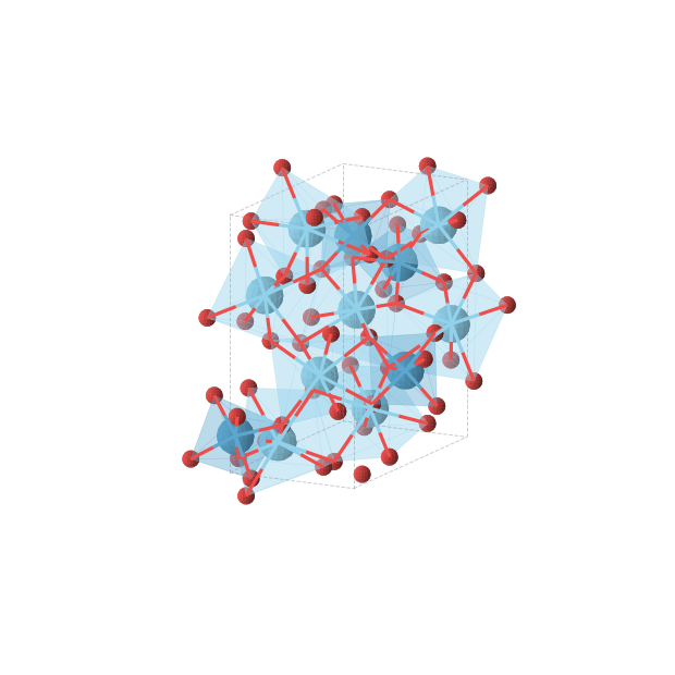 Crystal structure of La16O48W8 (orthorhombic, P212121 (No. 19))