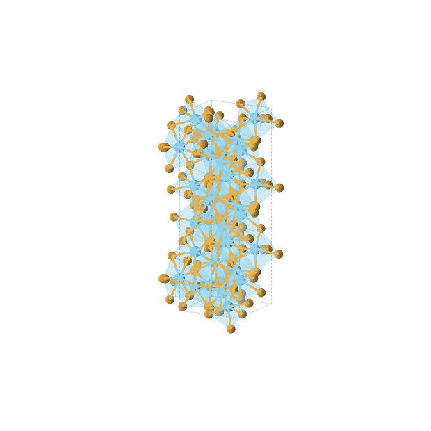 Crystal structure of La2Se3 (tetragonal, I-42d (No. 122))