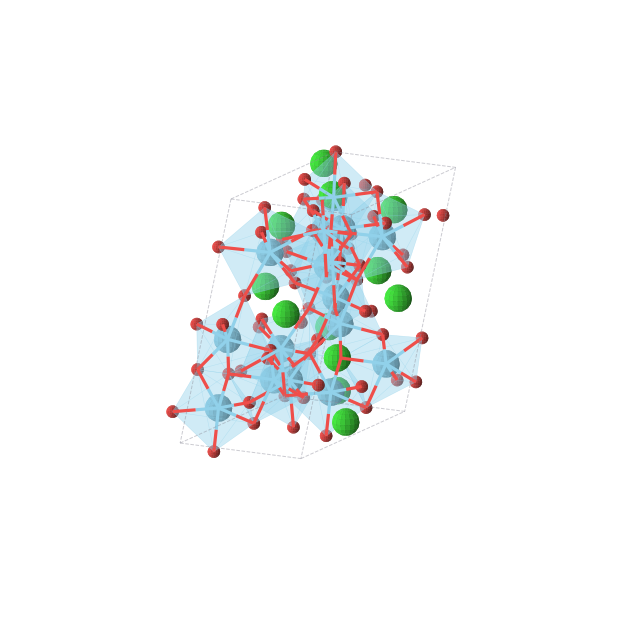 Crystal structure of Sr3La4O9 (monoclinic, Cc (No. 9))