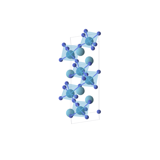 Crystal structure of LaWN3 (trigonal, R3c (No. 161))