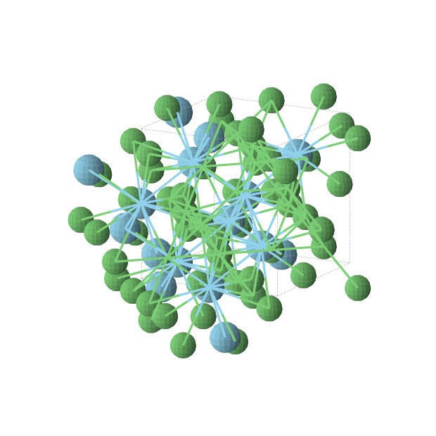 Crystal structure of LaNi2 (cubic, Fd-3m (No. 227))