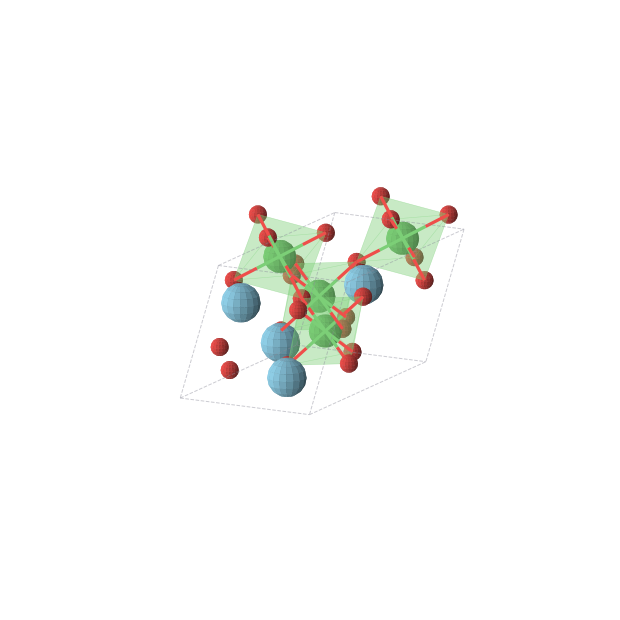 Crystal structure of LaNiO3 (monoclinic, C2/c (No. 15))