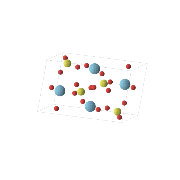 Crystal structure of LaSO5 (monoclinic, P21/c (No. 14))