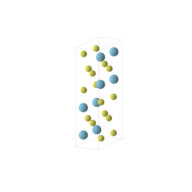 Crystal structure of LaS2 (orthorhombic, Pnma (No. 62))