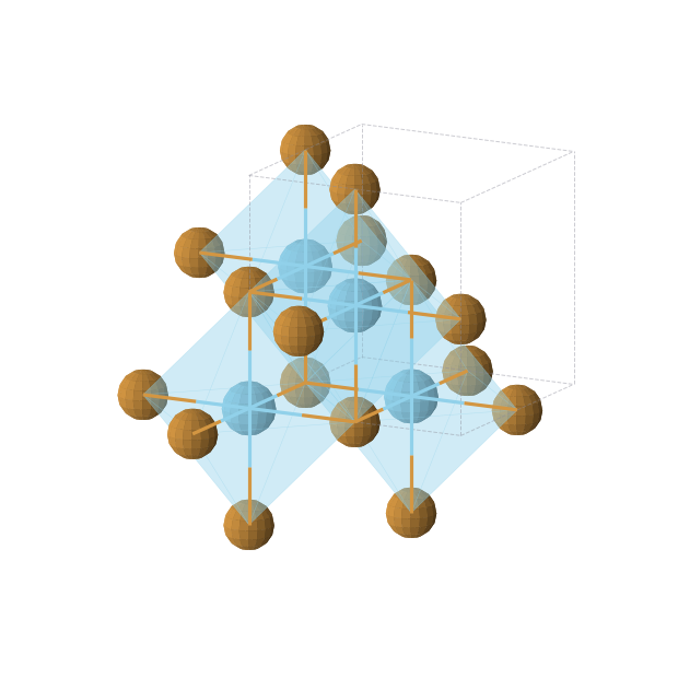 Crystal structure of LaTe (cubic, Fm-3m (No. 225))
