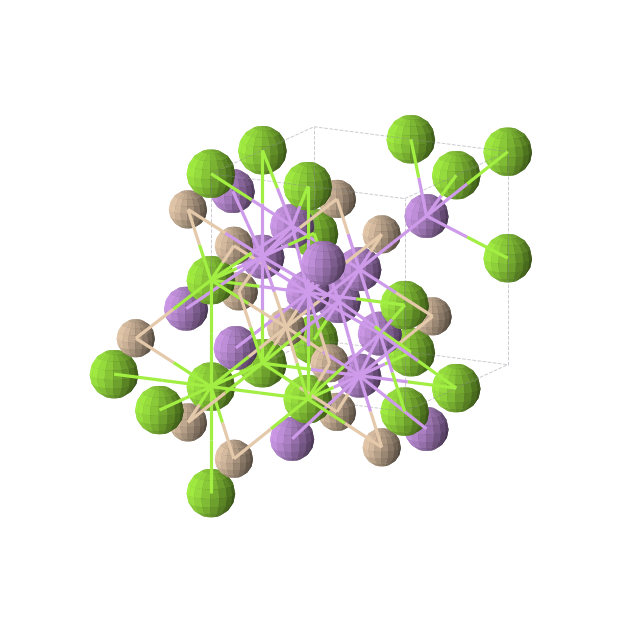 Crystal structure of Li2MgSi (cubic, P-43m (No. 215))