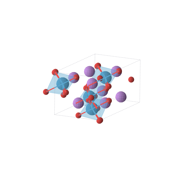 Crystal structure of Li2WO4 (monoclinic, C2/c (No. 15))