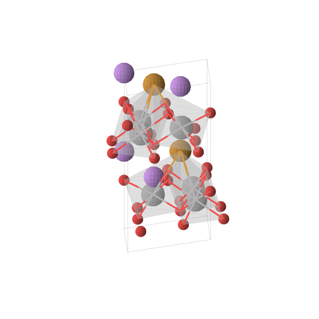 Crystal structure of Li2V3TeO8 (trigonal, P31c (No. 159))
