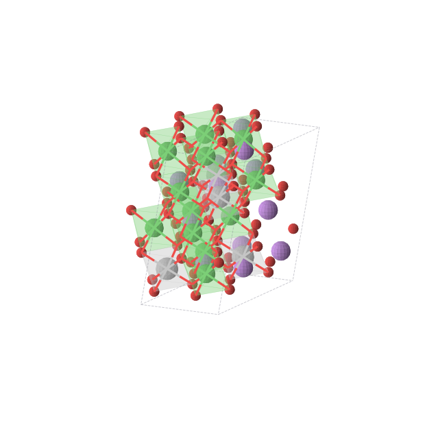 Crystal structure of Li3TiNi3O8 (monoclinic, C2/c (No. 15))