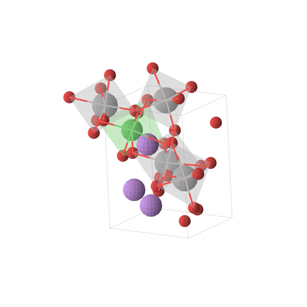 Crystal structure of Li3V4NiO12 (triclinic, P1 (No. 1))