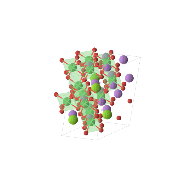 Crystal structure of Li4MgNi3O8 (monoclinic, C2/c (No. 15))