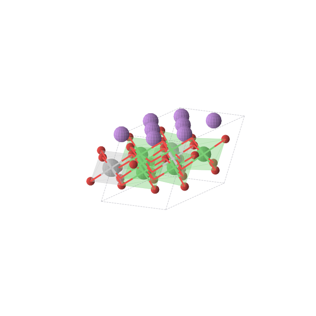 Crystal structure of Li4TiNi3O8 (monoclinic, C2/m (No. 12))