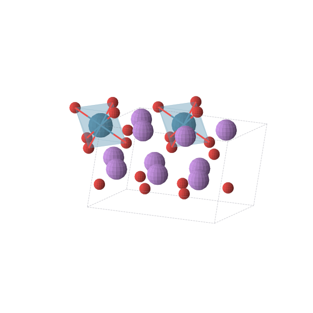 Crystal structure of Li5ReO6 (monoclinic, C2/m (No. 12))